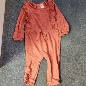 Baby Gap Coral Long Sleeve Romper
